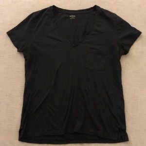 Madewell Black V-Neck Tee